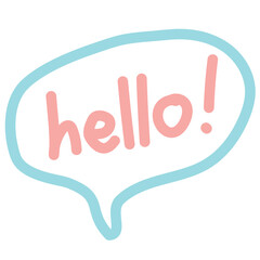 Speech Bubble Talk White background