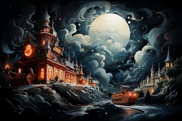 landscape with castle