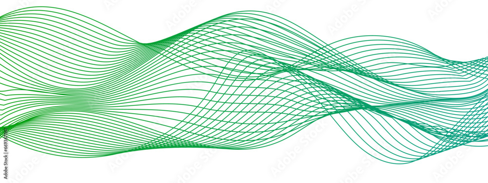 Aufkleber Abstract colorful wave circle line on transparent background modern stream wave and wave curve round lines background. Vector business Illustration pattern of lines in transparent background