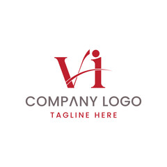 Initial Letter VI Logo Design Outstanding Creative Modern Symbol Sign