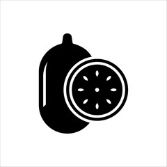 Kiwi icon vector. symbol. logo design. Kiwi icon isolated on white background.