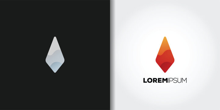 fire geometric logo