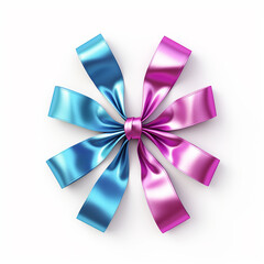 Creative ribbon on white background for breast cancer awareness