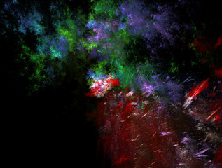 Imaginatory fractal abstract background Image