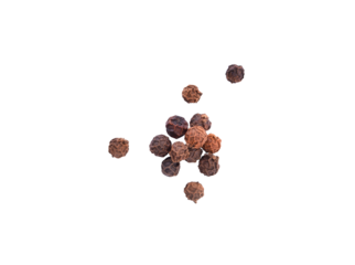 Black pepper isolated on transparent png
