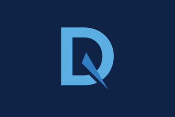 DQ Letter Logo Design, Letter D Initial Logo, QD Initial Logo