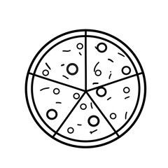 pizza is a fast food that is usually eaten when gathering with friends or family and can be used as a friend when watching a film