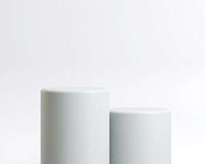 Realistic 3D rendering podium background
