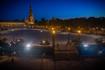 Sevilla, detalles de la plaza de espana, Andalucía, España