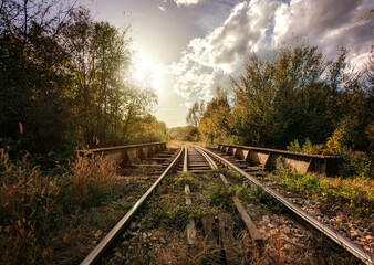 railway in the countryside