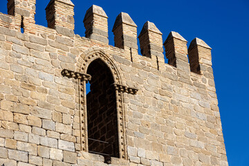 Details from San Martin's bridge in Toledo, Spain