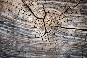 Fototapeta premium Detailed cracked wood texture