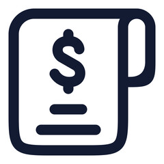 bill icon for business and marketing