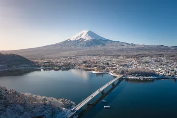 Gordijnen Fuji Aerial  © Toru Shimada