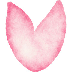 Pink watercolor hand drawn paper texture stain for text design, web, label. 