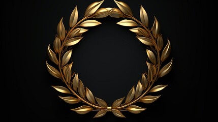 golden laurel wreath