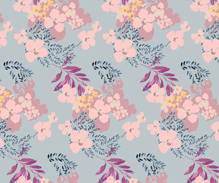Textile and digital seamless pattern design	