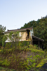 Fototapeta na wymiar 日本の岡山県美作市の古くてとても美しい建物