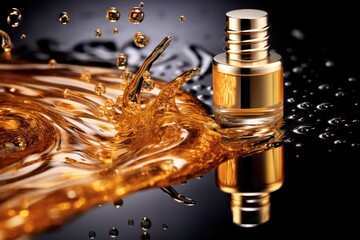 Oil Drops Shimmer, Encapsulating Air Bubbles Luxurious Skincare Serum