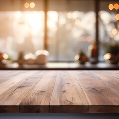 Table Top Wooden Warm Tone Background