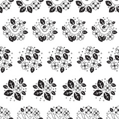 Cute and Simple Bird Line Art Seamless Surface Pattern Design