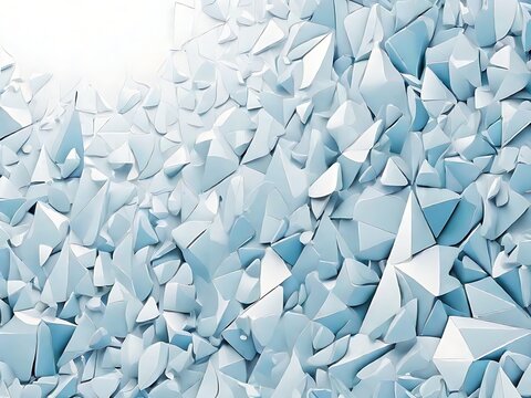 blue background with snowflakes Generative Ai