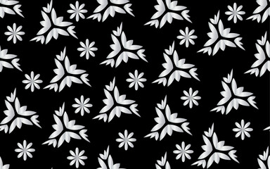 Floral ornamental d&eacute;cor seamless vector pattern abstract  design