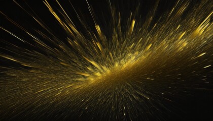 Golden sparkling glitters abstract background, luxury black acrylic paint