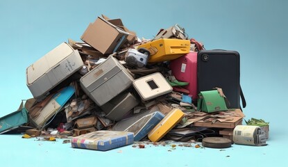 A pile of discarded or unwanted goods. AI Generated