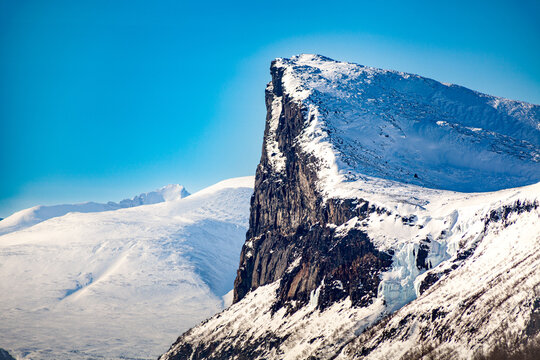 snowy mountain landscape 