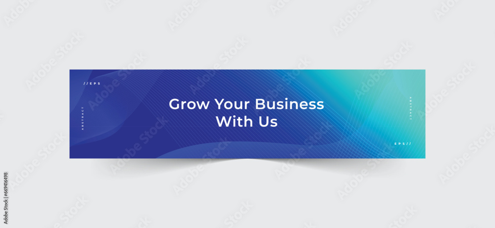 Canvas Prints linkedin banner modern abstract background