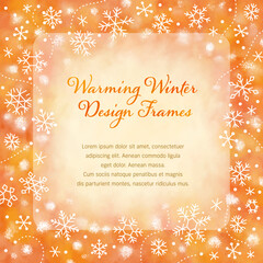 雪の結晶のフレーム