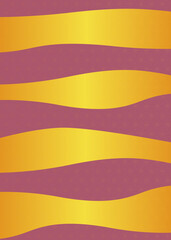 Obraz premium 麻の葉模様 橙色と金色の和柄背景イラスト