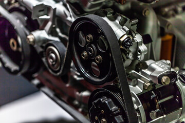 Timing chains and timing belts of the Porsche motor engine in details.