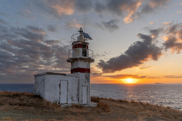 Naklejka premium Kapsul Lighthouse view in Kapidag Peninsula of Turkey