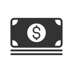 Dollar glyph vector icon isolated. Dollar stock vector icon for web, mobile app and ui design