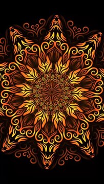 Luxurious gradient modern and aesthetic batik petal line art for commercial  ads 
