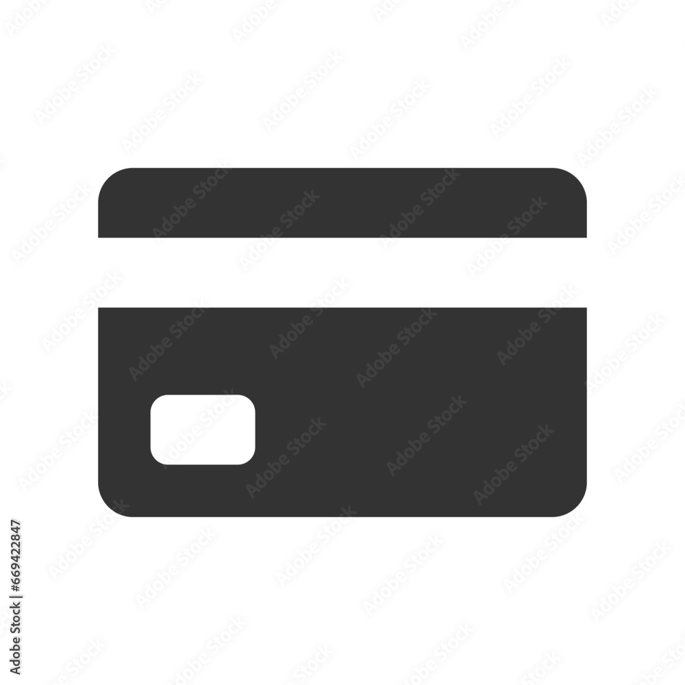 Poster credit card glyph vector icon isolated. credit card stock vector icon for web, mobile app and ui des