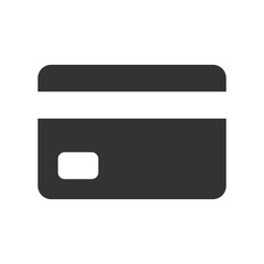 Credit Card glyph vector icon isolated. Credit Card stock vector icon for web, mobile app and ui design