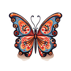 vector butterfly illustration, colorful butterfly