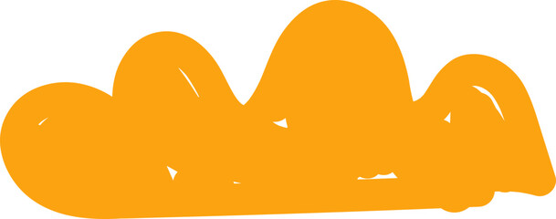 abstract shape element hand drawn