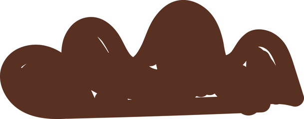 abstract shape element hand drawn