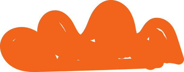 abstract shape element hand drawn