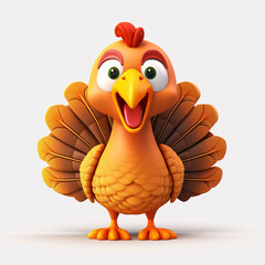 Thanksgiving Thanksgiving illustration, turkey 3D material