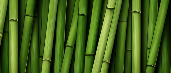 Ultarwide Green Bamboo Balckground Wallpaper