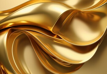 gold abstract background. AI Generated