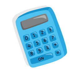 Cute calculator Flat design vector set.