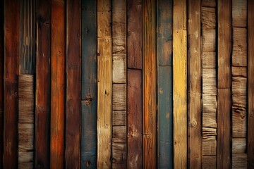 traditional wooden wall. Generative AI