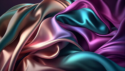 Fototapeta premium Background with abstract silk flow