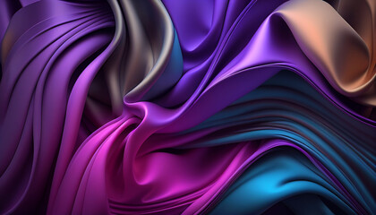 Fototapeta premium Background with abstract silk flow
